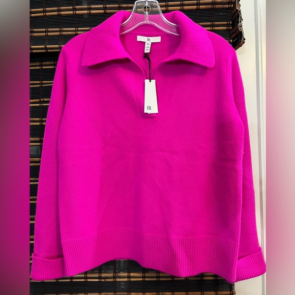 NWT 100% Cashmere Rugby Polo Sweater Sz XS - Picture 2 of 9